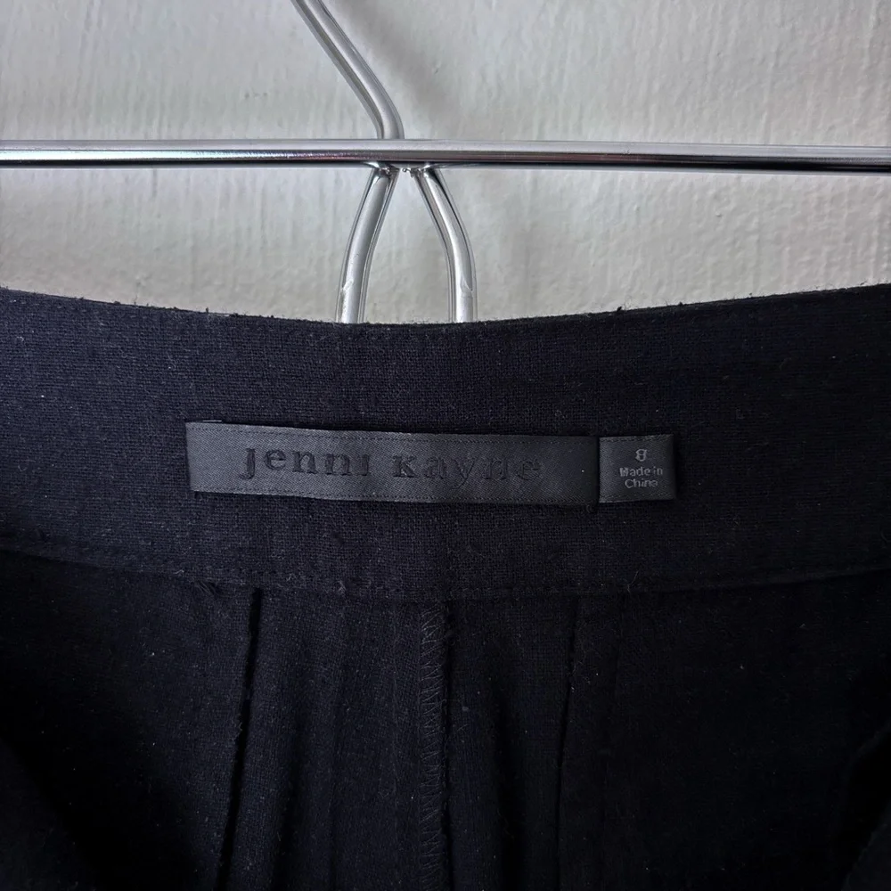 Jenni Kayne 100% Silk Textured Trousers (Silk Noil) Wide-Leg - Picture 4 of 6